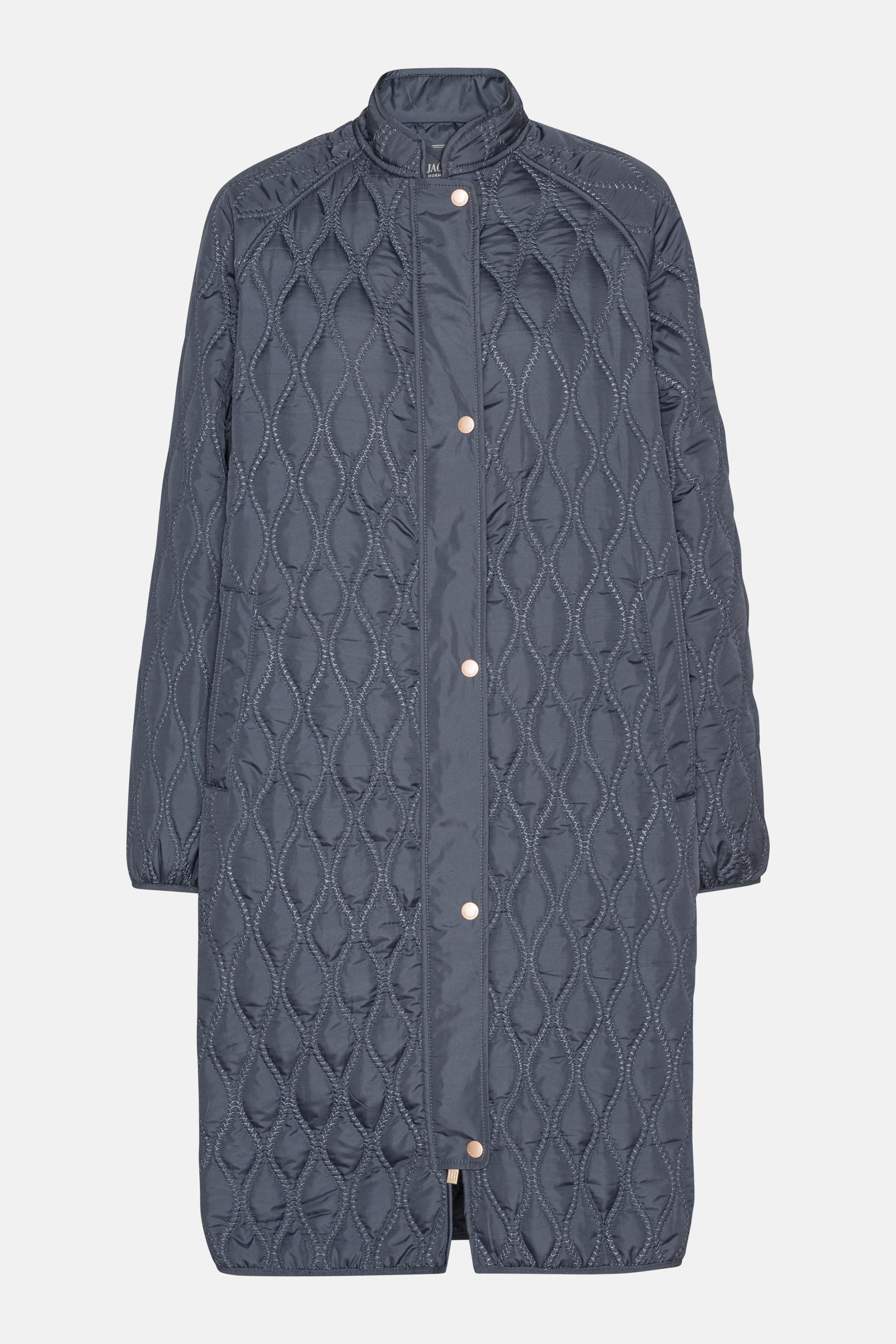 Long Quilt Jacket - Ombre Blue
